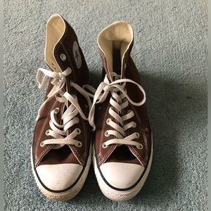 Converse All Star high top sneakers Sz 8 made 2006 Chocolate